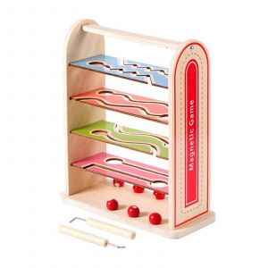 Puzzle Magnétique Labyrinthe Pour Enfants, Jeu Compétitif, Jouet De Traçage De Perles, Entraînement De La Motricité Fine, Cadeau Éducatif Pour Enfants - Neuf