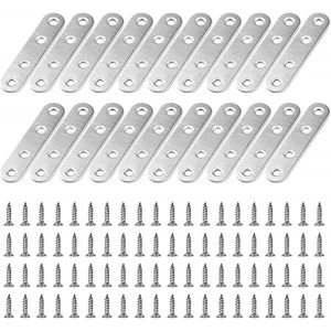 20 codes d'angle plats, 80 vis (76*16*2,0 mm) - Neuf