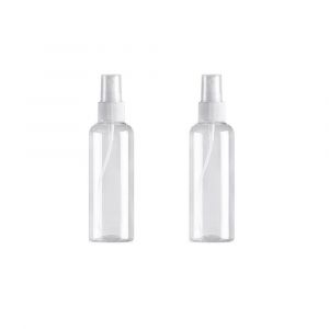 Lot de 2 flacons vaporisateurs rechargeables en plastique de 100 ml, id&eacute;aux pour les voyages et le parfum. - Neuf