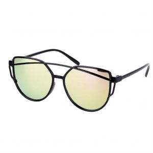 Unisexe Protection Uv Sport De Plein Air Pc Cadre Ac Lens Lunettes De Soleil (Lentille Rose) - Neuf