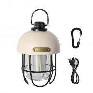 Lanterne De Camping Led 2000 Mah, Retro, Rechargeable, Portable, Pour Camping, Randonnee, Urgence - Neuf