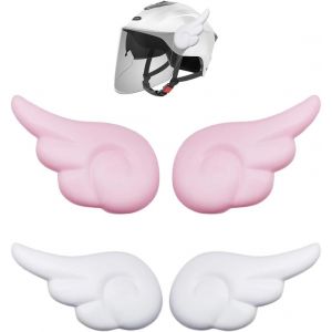 Kalanka-Décoration Pour Casque De Moto, 2 Paires D'ailes De Casque Électriques, Autocollants Décoratifs, Décoration Autocollante, Casque De Moto, Accessoires De Casque De Moto, Casque De Vélo, Casque - Neuf