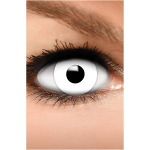 Kalanka-Lentilles De Contact Blanches U2013 Effet Zombie, Sans Correction, Journali&egrave;res, 1 Paire (2 Pcs) U2013 Id&eacute;ales Pour Les Soir&eacute;es Et D&eacute;guisements - Neuf
