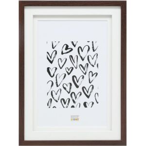 Cadre photo noir en bois MDF avec double passe-partout - S65KK2 P1 10x15cm - Pour image de 10 x 15 cm - &agrave; accrocher ou &agrave; poser - Neuf