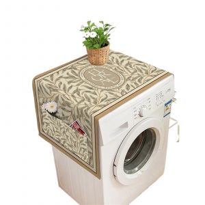 Housse anti-poussiere pour lave-linge, housse pour machine a laver, couvercle de refrigerateur, housse pour micro-ondes, chiffon a poussiere - Neuf