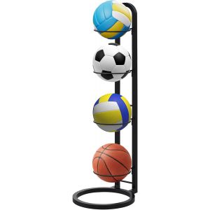 Acdsgd-Porte Ballon Basket, Rangement Ballon Vertical, Support Ballon Foot, Porte Ballon Basket Amovible, Organisateur D'&eacute;quipement De Sport Acier Carbone, Pour Volley-Ball Football Basket-Ball - Neuf