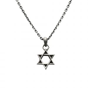 Collier Argent Étoile De David - Neuf