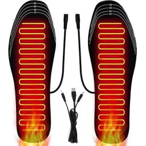 Chaussures Chauffantes Usb Semelles Chauffe-Pieds &Eacute;lectrique Coussin Pieds Plus Chaud Chaussette Tapis Hiver Sports Ext&eacute;rieurs Semelle Chauffante Hiver Chaud - Neuf