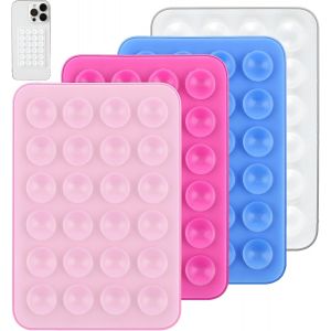 Kalanka-Lot De 4 Supports À Ventouse En Silicone Pour Téléphone Portable - Support À Ventouse Double Face Pour Voiture - Pour Tous Les Modèles De Téléphone Portable - Neuf