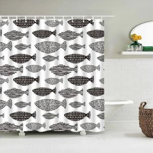 Rideau De Douche Imprimé Chat,Dessin Animé,Animal,Bain,Hofor,Baignoire,Couverture De Bain,Avec 12 Crochets.Wxy-20241223000319.W120Xh180Cm - Neuf