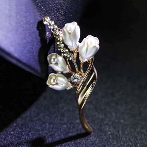 Broche De Costume Cor&eacute;enne, Mod&egrave;le 415, En Alliage, Couleur Or, 1,3 Cm, Style Tendance - Neuf