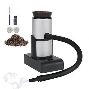 Pistolet fumoir portable pour fumage a froid au barbecue, copeaux de bois inclus, brosse de nettoyage pour viande, steak, fromage et saucisses. - Neuf