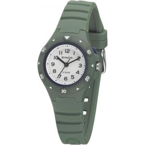 Ytseazn-Montre-Bracelet De Sport Pour Enfant Garçon Fille À Quartz Analogique 10 Bars Avec Bracelet En Silicone Et Lumière Vert Olive Xb-19-3,Vert,Classique - Neuf