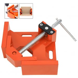 Pince d'angle a 90 degres avec poignee en T et etau pour menuiserie, fixation rapide (orange) - Neuf