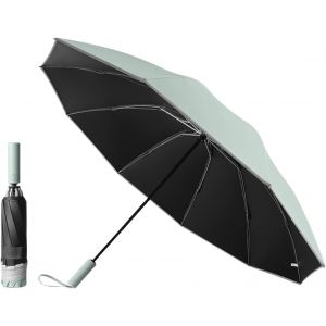 nzqaf-Grand Voyage Parapluie Pliant inversé,Protection UV/UPF 50,10*2 baleines,Golf Automatique Ouverture et Fermeture Résistant au au Vent,Solide Anti Tempete Sac à Dos pour Homme et Femme - Neuf