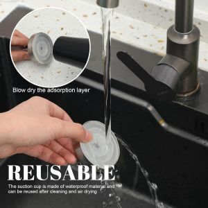 Lot De 2 Crochets À Ventouse Étanches En Acier Inoxydable Pour Salle De Bain,Cuisine,Chambre À Coucher - Neuf