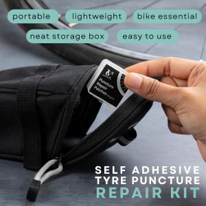 Asfasfq-Kit De Réparation De Crevaison Pour Pneus De Vélo De Route, Vtt, Bmx, Ebike| Kit De Réparation De Crevaison De Vélo | Pack De 6, 10 Ou 40 + Démonte-Pneus - Neuf