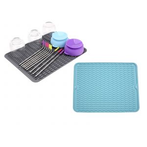 Tapis &Eacute;gouttoirs En Silicone 40 X 30 Cm - Lot De 2 - Neuf