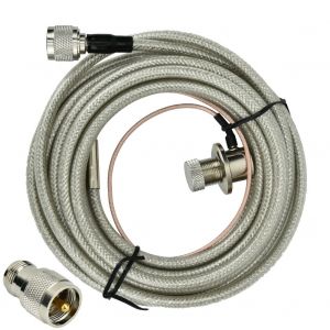 Cable d'extension coaxial, cable video haut de gamme, connecteur male femelle, tete N (avec adaptateur) - Neuf