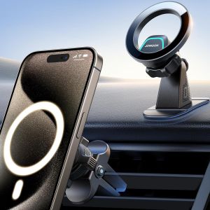 Chicslick-Support Telephone Voiture Magnetique Pour Magsafe, Support Iphone Voiture 2 En 1 Avec Aimants 20xn55, Aimant Telephone Voiture Pour Iphone 16 15 14 13 12 Et &Eacute;tui Magsafe[X220] - Neuf