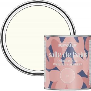 Off White Moisture Resistant Bathroom Wood and Cabinet Paint in Matt Finish-PORCELAIN 750ML - Neuf