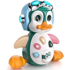 Ulteronixshop-Jouet Musical Enfant 1 an, Rampants avec Musique et lumi&egrave;res,Jouet pour B&eacute;b&eacute; Pingouin 6-12 Mois, Jouet &eacute;ducatif d&iquest;&eacute;veil pour Gar&ccedil;on Fille,Cadeaux Jouet Pr&eacute;coces 6 9 12 24 Mois - Neuf