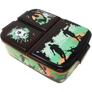 Tianyi-Boîte Repas Pour Enfant - Boîte À Déjeuner Pour Enfant Avec Compartiments - Boite À Goûter Pour La Maternelle - En Plastique Sans Bpa (Ballon De Football) - Neuf