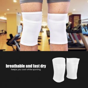 Protege-Jambes Double Epaisseur Pour Football (L-Blanc) - Neuf