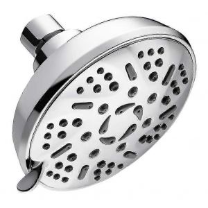 Douche fixe haute pression,pomme de douche à effet pluie anti-fuite 9 réglages avec spa de massage,visage chromé - Neuf