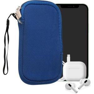 TE-Housse Universelle Smartphone - Pochette de Protection 14,4 x 8,3 cm pour t&eacute;l&eacute;phone Portable S - 4,5"" en n&eacute;opr&egrave;ne Bleu - Neuf
