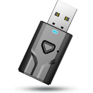 MDY-Adaptateur USB Bluetooth pour TV, émetteur Bluetooth 2 en 1, Mini transmetteur Audio Portable avec Prise Jack 3,5 pour TV, PC, chaîne stéréo et Voiture, Microphone intégré, Mains Libres et Musiqu - Neuf