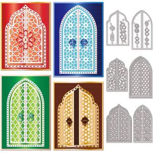 Tianyi-Matrices De Découpe En Métal En Forme D'arche Marocaine Pour Porte, Fenêtre, Cadre Orné, Pochoirs De Gaufrage Pour Cartes, Scrapbooking, Album Photo, Décoration - Neuf