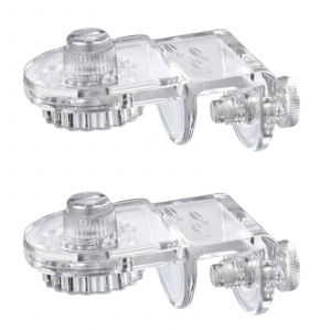 Filet De Pêche Titulaire Clips - Pack De 2 Acrylique Anti-Printemps Net Pinces Pour Les Aquariums, Installation Facile, Design Fixe - Neuf