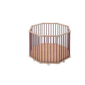 Parc B&eacute;b&eacute; Octogonal Basile Hybride Vieux Rose 104x104x68 - Neuf