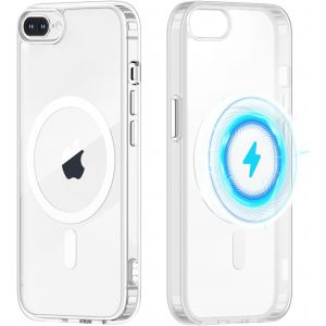 Kal-Magnétique Coque Pour Iphone 8 Plus/7 Plus 5,5"", Transparente Coque Compatible Avec Magsafe, Ultra Léger Et Mince Silicone Tpu + Pc Housse De Protection Anti-Choc Bumper Etui Pour Iphone 8 Plus - Neuf