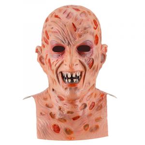 1 Pcs Masque D'halloween Un Cauchemar Sur La Rue D'orme Freddy Krueger Masque, Freddy Latex Harnais Masque D'halloween Avec Le Même Masque La Barre De Danse Cos Cosplay - Neuf