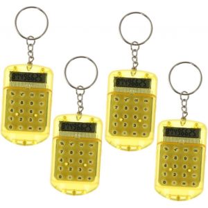 4pièces Calculatrice De Poche à Chiffres Mini Calculatrice Électronique Porte-clés pour Bureau - Neuf