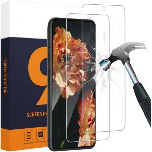 KAL-Lot De 2 Films De Protection D'&Eacute;cran En Verre Blind&eacute; Pour Google Pixel 8A, Sensitive Touch, Duret&eacute; 9H, Pas De Bulles, Verre De Protection 2,5D Pixel 8A, 0,33 Mm Hd Transparent Google Pixel 8A - Neuf