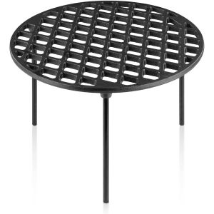 Ulteronixshop-BBQ-Toro Grille de cuisson/de feu en fonte avec 3 pieds - Rond - Dessous de verre - Accessoire de barbecue - Tr&eacute;pied, support de casserole (diam&egrave;tre 30 cm) - Neuf