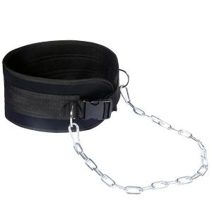 Ceinture De Soutien Lest&eacute;e En Cha&icirc;ne De Fer Pour Tractions &iquest; Ceinture D'entra&icirc;nement R&eacute;glable Pour Le Dos Et La Taille, Pour La Musculation Et Le Soulagement De La Douleur - Neuf