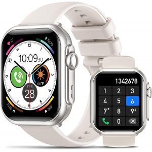 Montre Connect&eacute;e Homme avec Batterie 1000mAh, 1.85'' AMOLED Smartwatch Homme avec 120+ Modes Sportifs/5ATM &Eacute;tanche/SpO2/Fr&eacute;quence Cardiaque/Sommeil, Fitness Tracker pour Android iOS, Gris - Neuf