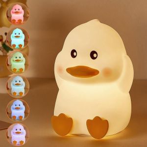 Senior-Veilleuse B&eacute;b&eacute;,Silicone Veilleuse Enfant Tactile 7 Couleurs Veilleuse Led Rechargeable,Minuterie De 30 Minutes Pour Salon, Chambre D'enfant, Chambre &Agrave; Coucher[L1845] - Neuf