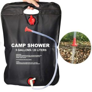 Sac De Douche De Camping Portable De 5 Gallons - Solution De Douche Extérieure Durable Pour La Randonnée, Les Festivals Et Les Voyages Avec Pommeau De Douche Réglable - Neuf