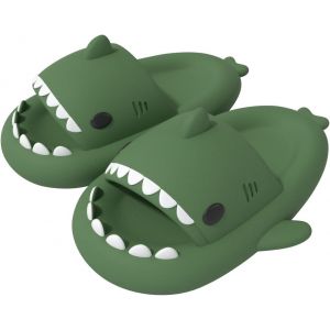 Trahoo-Femme Homme Enfant Claquettes De Requin Été Shark Slides Slippers Antidérapante Chaussures De Piscine Plage Chaussons De Bain - Neuf