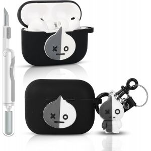 LORANKA-Coque pour AirPods Pro 3 | pour AirPods Pro 3&egrave;me g&eacute;n&eacute;ration 2025 | Coque en silicone | Protection compl&egrave;te | Design de peau de dessin anim&eacute; | avec kit de nettoyage | et diff&eacute;rents styles de p - Neuf