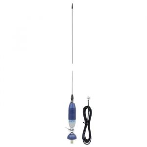 Antenne CB Sirio SUPER 9 avec support papillon, 155 cm, 27-28,5 MHz, 250 W, support inclus, c&acirc;ble RG58 de 4 m et connecteur PL259 - Neuf
