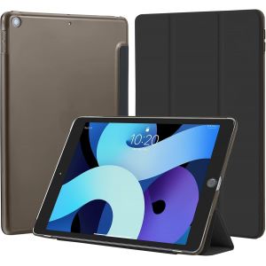Coque Pour Ipad 10,2 Pouces 9ème/8ème/7ème Génération 2021/2020/2019, Housse Étui De Protection Léger Coque Arrière En Pc Rigide Translucide Givré Pour Ipad 9/8/7, Noir - Neuf