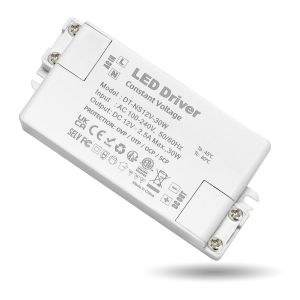 Transformateur 220V 12V LED 30W,alimentation 12v 30w 2.5A,led driver 12v,Ultra Fin Plat Sans Scintillement,Transfo AC à DC,convertisseur 220v 12v,pour G4,GU5.3,MR11,MR16,Non Dimmable - Neuf
