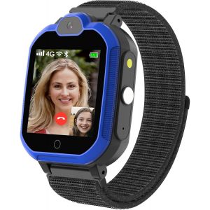 Montre Intelligente Enfant - Montre Enfant Fille Gar&ccedil;on avec 10 Jeux SOS MP3 Musique P&eacute;dom&egrave;tre Cam&eacute;ra Vid&eacute;o R&eacute;veil Chronom&egrave;tre Calendrier Calculatrice, Cadeaux pour Gar&ccedil;ons et Filles de 4-12 Ans - Neuf
