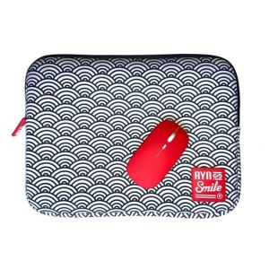 Smile 112008140199 sacoche d'ordinateurs portables 14" Housse Marine et Blanc - Neuf